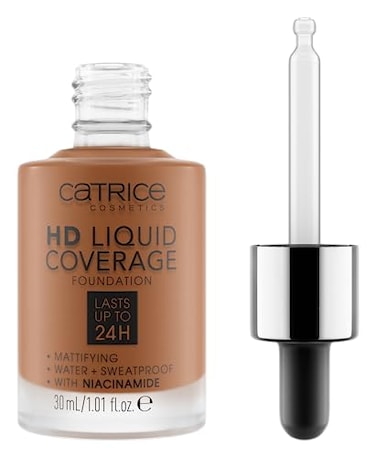 Catrice Cosmetics Catrice HD Liquid Coverage Foundation Flawless High Coverage Vegan Cruelty Free 085 Chestnut Beige