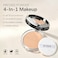 KYDA Mineral Powder SPF 35 4in1 Mineral Pressed Powder Foundation with Concealer and Setting Matte Weightless Pressed Foundation Light to Medium Coverage PORCELAIN