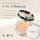 KYDA Mineral Powder SPF 35 4in1 Mineral Pressed Powder Foundation with Concealer and Setting Matte Weightless Pressed Foundation Light to Medium Coverage PORCELAIN