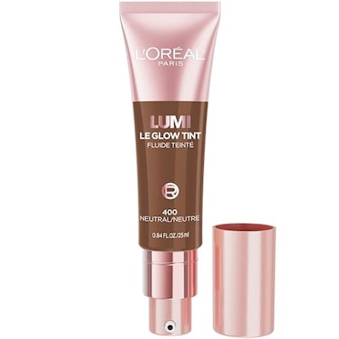 L'Oreal Paris LOreal Paris Lumi Le Glow Skin Tint Lightweight WaterBased Tinted Serum with FoundationLike Coverage Glow Illuminator Neutral 400 085 Fl Oz