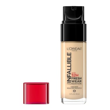L'Oreal Paris LOreal Paris Makeup Infallible Up to 32 Hour Fresh Wear Lightweight Foundation 420 True Beige 1 Fl Oz Packaging May Vary
