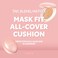 TIRTIR Mini Size All Cover Pink Cushion Korean Cushion Foundation 17C Porcelain 015 Fl Oz