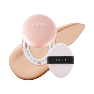 TIRTIR Mini Size All Cover Pink Cushion Korean Cushion Foundation 17C Porcelain 015 Fl Oz