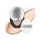 TIRTIR Mini Size Aura Glow Silver Cushion Korean Cushion Foundation 21N Ivory 015 Fl Oz