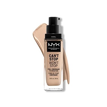 NYX PROFESSIONAL MAKEUP Cant Stop Wont Stop Foundation 24h Full Coverage Matte Finish Light Ivory