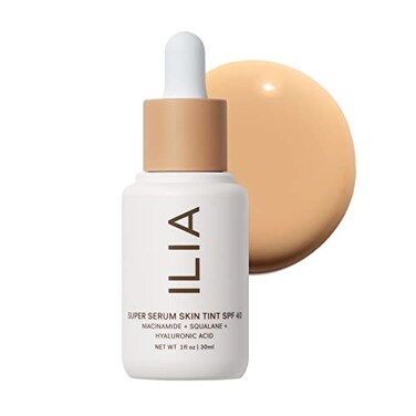ILIA Super Serum Skin Tint SPF 40 Lightweight Foundation With Mineral SPF Hydrate Smooth Plump NonComedogenic Clean CrueltyFree Vegan Diaz ST7 1 fl oz 30 ml