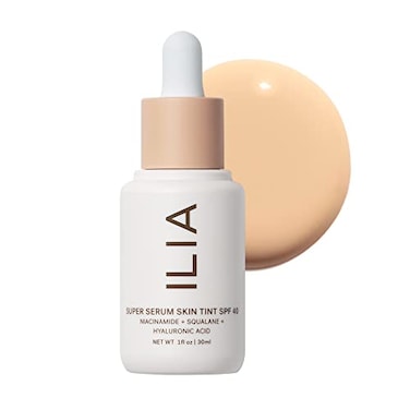ILIA Super Serum Skin Tint SPF 40 Lightweight Foundation With Mineral SPF Hydrate Smooth Plump NonComedogenic Clean CrueltyFree Vegan Balos ST3 1 fl oz 30 ml