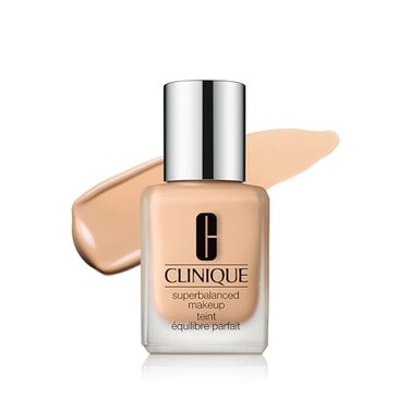 Clinique Superbalanced Oil Free Liquid Foundation Makeup For Dry to Oily Skin Types Hydrating Moisturizing Moderate Coverage Natural Finish Sunny 1 Fl Oz