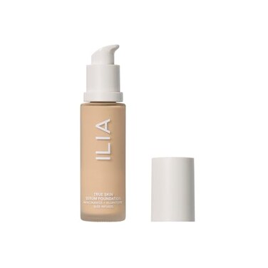 ILIA True Skin Serum Foundation Medium Coverage Natural Finish Smoothing Skincare NonComedogenic Safe for Sensitive Skin Clean CrueltyFree Vegan Molokai SF25 1 fl oz 30 ml
