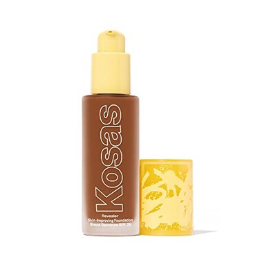 Kosas Revealer Liquid Foundation SPF 25 Medium Buildable Coverage Hydrating Natural Glow Finish Deep Neutral 380