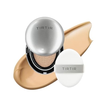 TIRTIR Mini Size Aura Glow Silver Cushion Korean Cushion Foundation 29N Natural Beige 015 Fl Oz