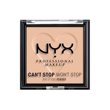 NYX PROFESSIONAL MAKEUP Cant Stop Wont Stop Mattifying Pressed Powder Light Medium