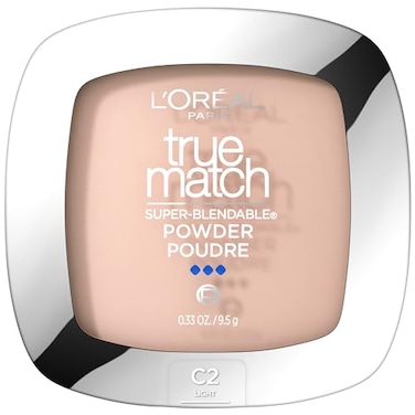 L'Oreal Paris LOreal Paris True Match Super Blendable Oil Free Foundation Powder C2 Light O33 oz Packaging May Vary