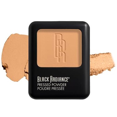 Black Radiance Pressed Powder PigmentRich Matte Finish for Light Skin Tones OilAbsorbing Compact with Mirror Sponge Biscotti