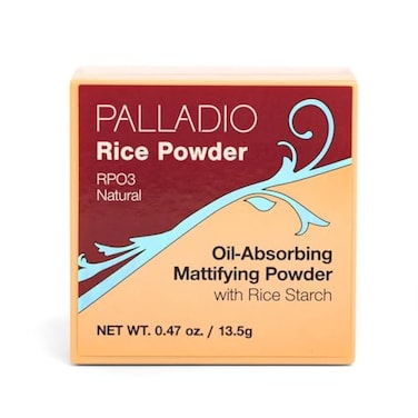 Palladio Rice Powder Loose Setting Powder Absorbs Oil Leaves Face Looking and Feeling Smooth Helps Makeup Last Longer For a Flawless Fresh Look Natural 06 Ounce