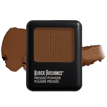 Black Radiance Pressed Powder PigmentRich Matte Finish for Dark Skin Tones OilAbsorbing Compact with Mirror Sponge Caf
