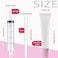 AMORIX 50PCS Lip Gloss Tubes 20ml Pink Cap Lip Gloss Containers Empty Lip Balm Tubes Refillable Cosmetic Squeeze Lipgloss Tubes 2 x 20ml Syringes Tag Labels for DIY Lip Gloss Glitter