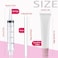 AMORIX 50PCS Lip Gloss Tubes 20ml Pink Cap Lip Gloss Containers Empty Lip Balm Tubes Refillable Cosmetic Squeeze Lipgloss Tubes 2 x 20ml Syringes Tag Labels for DIY Lip Gloss Glitter