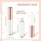 Mirrline 20 Pcs 10ml034oz Lip Gloss Tube Plastic Clear Lip Balm Bottle Empty Refillable Lipstick Container for Samples Travel Rose Gold