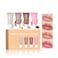 DENESTUP 4Pcs Hydrating Lip Gloss Set Mini Lip Balm Pack High Shine Glass Finish Lip Moisturizing Plumping Lip Gloss Shiny Jelly Liquid Lipstick for Women