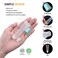 AMORIX 50PCS Blue Lip Gloss Tubes 15ml Empty Containers for DIY Lip Balm Refillable Cosmetic Squeeze Tubes 2 x 20ml Syringes and Labels