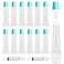 AMORIX 50PCS Blue Lip Gloss Tubes 15ml Empty Containers for DIY Lip Balm Refillable Cosmetic Squeeze Tubes 2 x 20ml Syringes and Labels