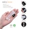 AMORIX 50PCS Lip Gloss Tubes 5ml Black Cap Refillable Cosmetic Syringes Labels for DIY Lip Gloss Base Glitter