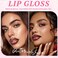 HOSAILY 2 Color Nourishing Lip Gloss Brown Liner Combo Hydration Plumping Glitter Lip Glow Oil Set for Women Moisturizing Lightweight Long Lasting High Shine Lip Tint Mini Liquid Lipstick Makeup