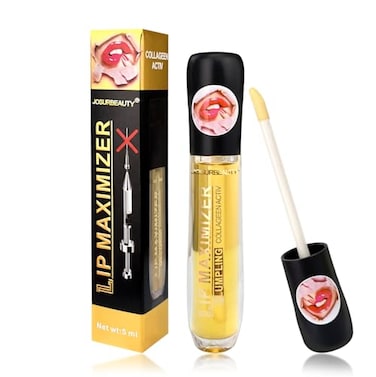JOSURBEAUTY two faced lip injection extreme lip plumper gloss hydrating lip oil lip mask for plump smooth lips Hydrating Reduce Fine Lines 5ML