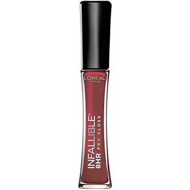 L'Oreal Paris LOreal Paris Makeup Infallible 8 Hour Hydrating Lip Gloss Cherry Flash 021 Fl Oz