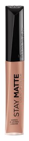 Rimmel London Stay Matte Liquid Lip Color with Full Coverage KissProof Waterproof Matte Lipstick Formula that Lasts 12 Hours 710 Latte To Go 21oz