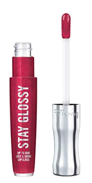 Rimmel Stay Glossy Lip Gloss NonSticky and Lightweight Formula for Lip Color and Shine 490 Grind Time 18oz