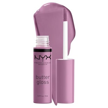 NYX PROFESSIONAL MAKEUP Butter Gloss NonSticky Lip Gloss Marshmallow Muted Lilac