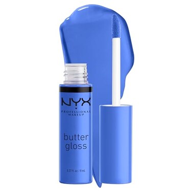 NYX PROFESSIONAL MAKEUP Butter Gloss NonSticky Lip Gloss Blueberry Tart Periwinkle Blue