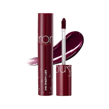 rom&nd romnd Juicy Lasting Tint 17 Plum Coke KBeauty Deep Berry Lip Stain Hydrating NonSticky Glossy Finish LongLasting Plump Effect for Cool Undertones