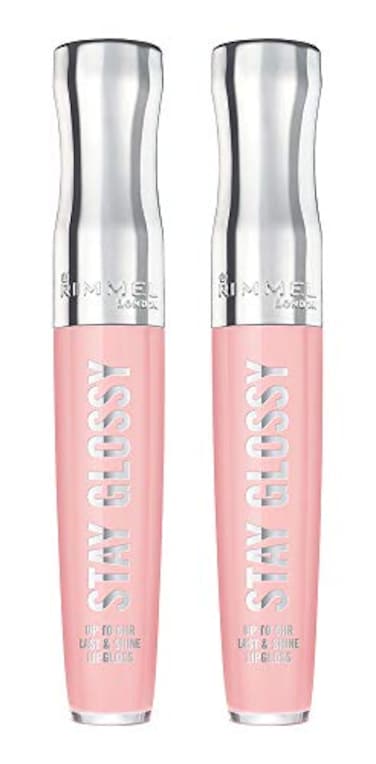 Rimmel Stay Glossy 6HR Lip Gloss Sundae Best 018 Fl Oz Pack of 2
