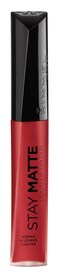 Rimmel London Stay Matte Liquid Lip Color with Full Coverage KissProof Waterproof Matte Lipstick Formula that Lasts 12 Hours 500 Fire Starter 21oz