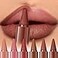 Beauty Glazed 6 Pcs Gradient Lip Liner and Lipstick Combo Set 2in1 Ombre Lipstick Brown Lip Liner Duo Waterproof LongLasting Matte Finish SmudgeProof Full Coverage Lip Kit for Fuller Plumper Lips