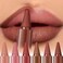 Beauty Glazed 6 Pcs Gradient Lip Liner and Lipstick Combo Set 2in1 Ombre Lipstick Brown Lip Liner Duo Waterproof LongLasting Matte Finish SmudgeProof Full Coverage Lip Kit for Fuller Plumper Lips