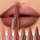 Beauty Glazed 6 Pcs Gradient Lip Liner and Lipstick Combo Set 2in1 Ombre Lipstick Brown Lip Liner Duo Waterproof LongLasting Matte Finish SmudgeProof Full Coverage Lip Kit for Fuller Plumper Lips