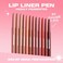 LANGMANNI 4Pcs Sculpting Matte Velvet Lip Liner SetSmooth Creamy TextureWaterproof And High Pigmented For Girls Daily Application Lip Makeup5678