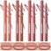 LANGMANNI 4Pcs Sculpting Matte Velvet Lip Liner SetSmooth Creamy TextureWaterproof And High Pigmented For Girls Daily Application Lip Makeup5678