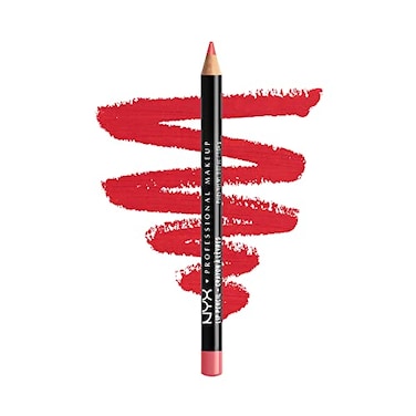 NYX PROFESSIONAL MAKEUP Slim Lip Pencil LongLasting Creamy Lip Liner Hot Red