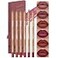 Beauty Glazed 6pcs Nude Brown Lip Liner Makeup Set Waterproof SmudgeProof Matte Pencil LongLasting Durable Smooth Easy Glide NonSmudge Contouring Filling Layering PINKROSY Set