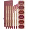 Beauty Glazed 6pcs Nude Brown Lip Liner Makeup Set Waterproof SmudgeProof Matte Pencil LongLasting Durable Smooth Easy Glide NonSmudge Contouring Filling Layering PINKROSY Set