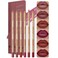 Beauty Glazed 6pcs Nude Brown Lip Liner Makeup Set Waterproof SmudgeProof Matte Pencil LongLasting Durable Smooth Easy Glide NonSmudge Contouring Filling Layering PINKROSY Set