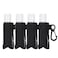 QIANHAI Keychain Lipstick Sleeves Chapstick Clipon Sleeve Pouch Elastic Lip Balm Holster Stretch Holder Travel Accessories 4Black