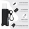 QIANHAI Keychain Lipstick Sleeves Chapstick Clipon Sleeve Pouch Elastic Lip Balm Holster Stretch Holder Travel Accessories 4Black