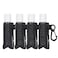 QIANHAI Keychain Lipstick Sleeves Chapstick Clipon Sleeve Pouch Elastic Lip Balm Holster Stretch Holder Travel Accessories 4Black