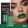 evpct 3Pcs Dark Pale Teal Forest Emerald Green Matte Glitter Shimmer Shiny Liquid Lipstick Lip Stain Sets for Women MatteLipstick Long Lasting Waterproof 24 hr Magic Lipstick 24 Hours original